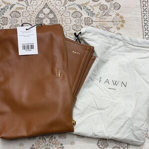 Brown fawn design changing mat and Bag